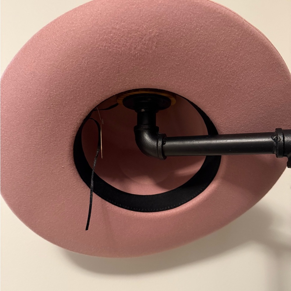 Pink felt hat